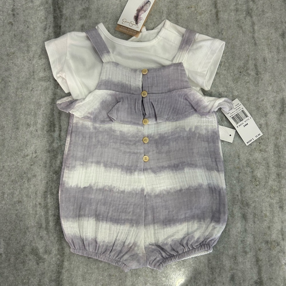Jessica Simpson Baby 2pc Jumper Set Size 24 M